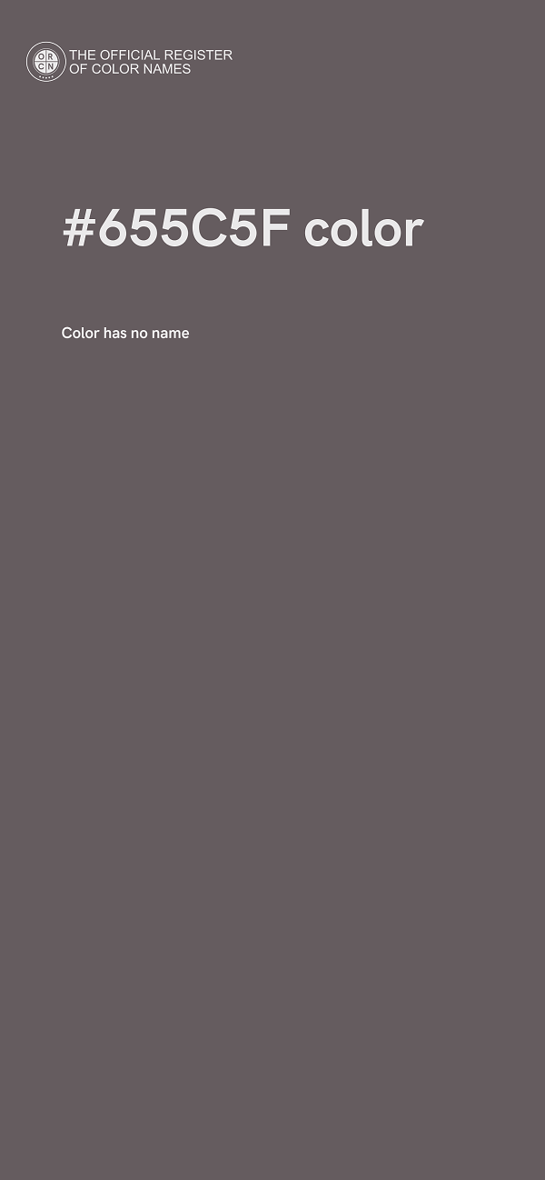 #655C5F color image