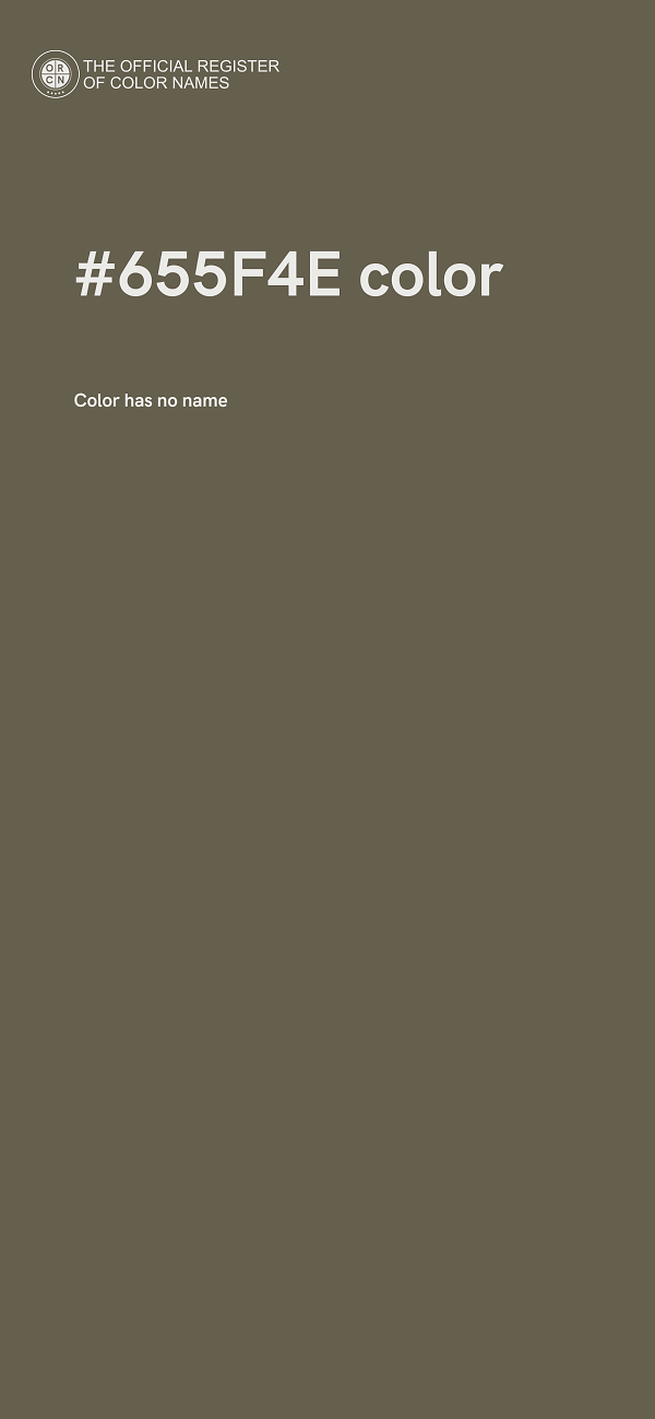 #655F4E color image