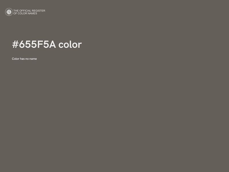 #655F5A color image