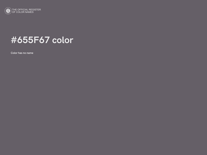 #655F67 color image