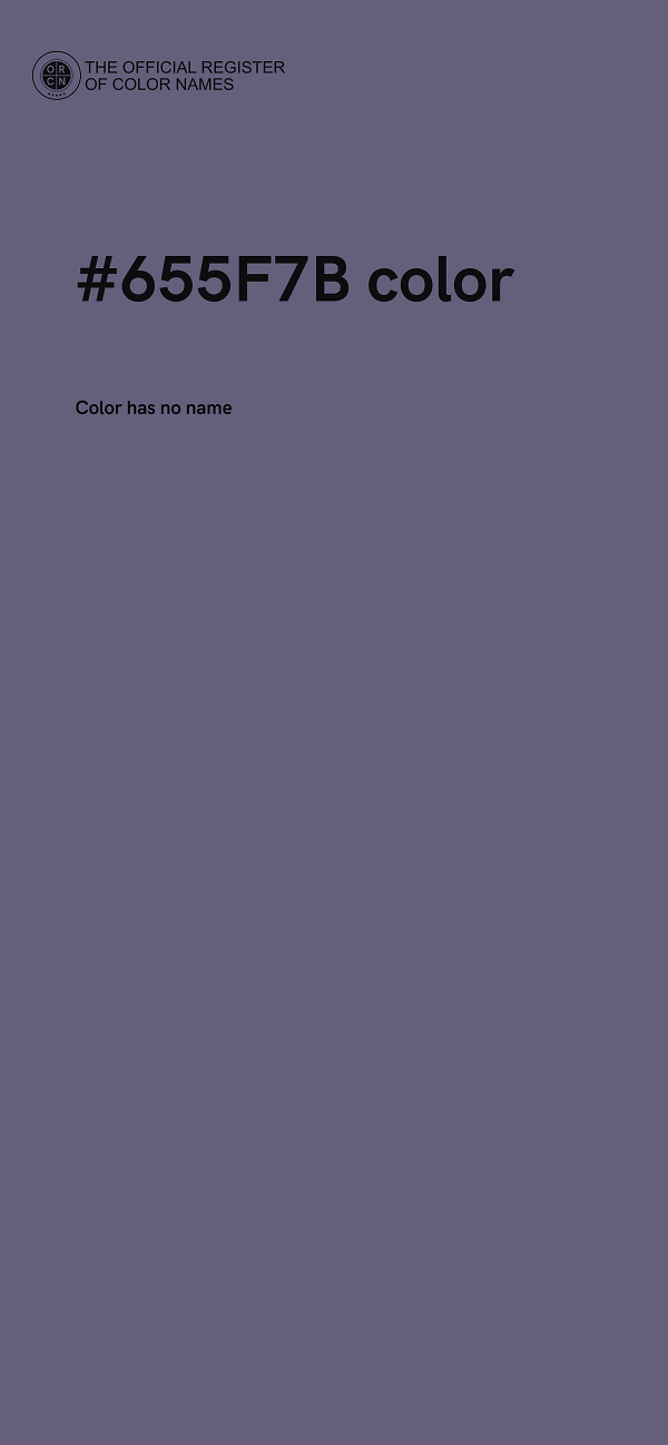 #655F7B color image