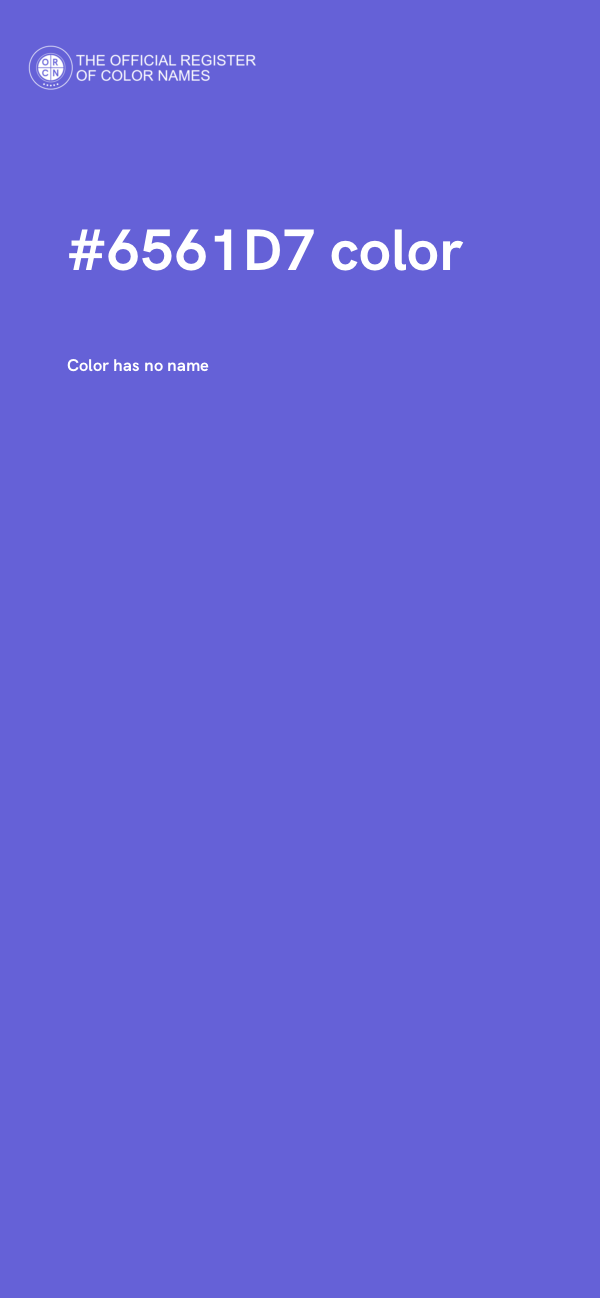 #6561D7 color image