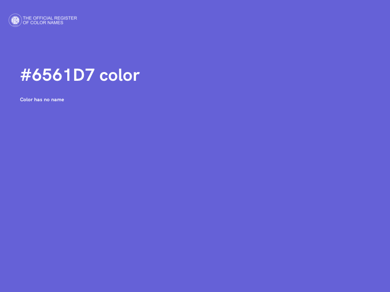 #6561D7 color image
