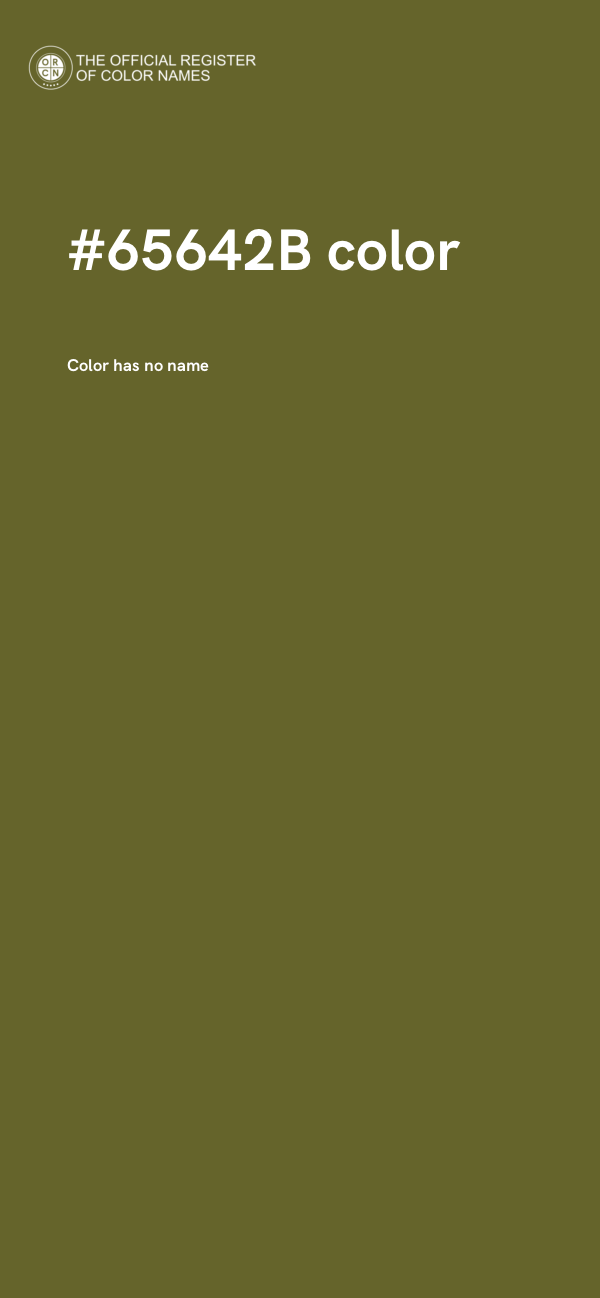 #65642B color image