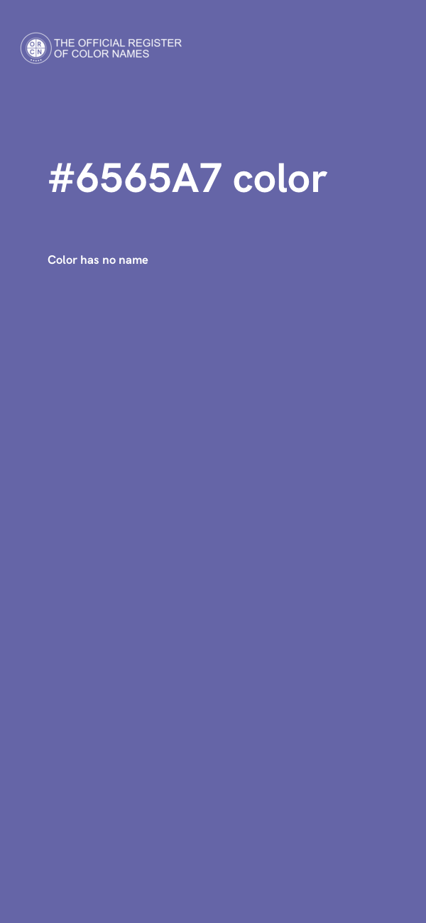 #6565A7 color image