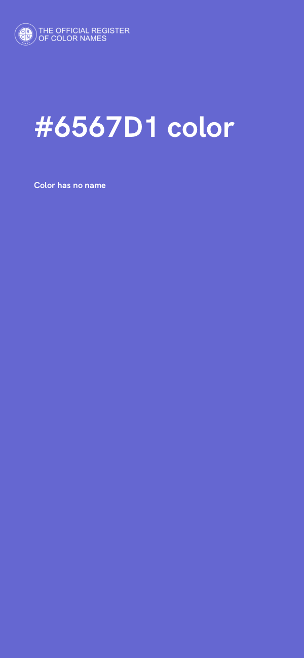 #6567D1 color image