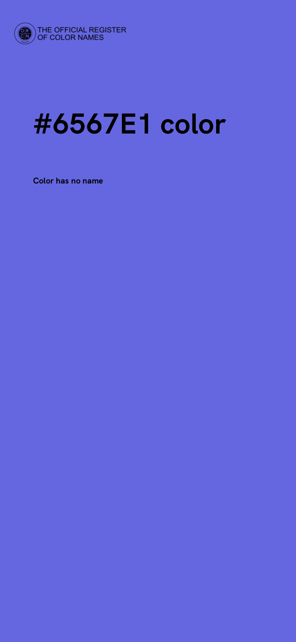 #6567E1 color image