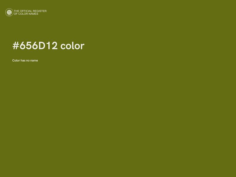 #656D12 color image