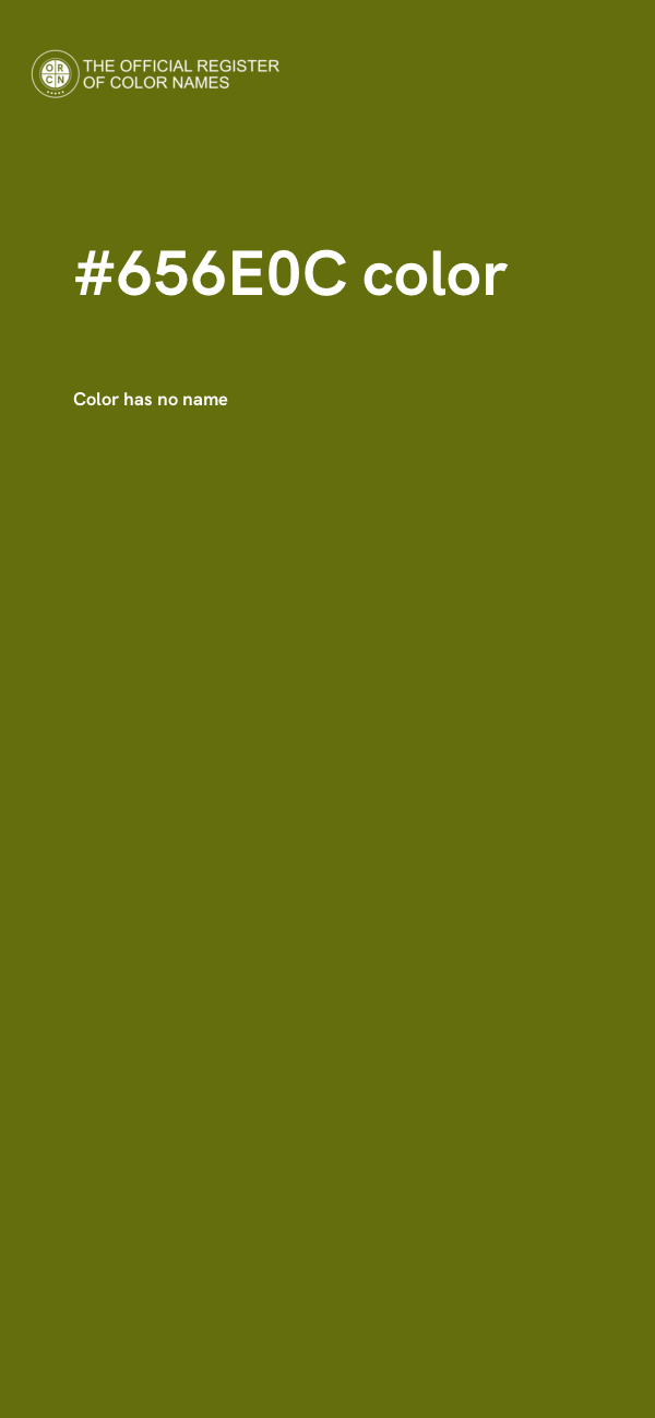 #656E0C color image