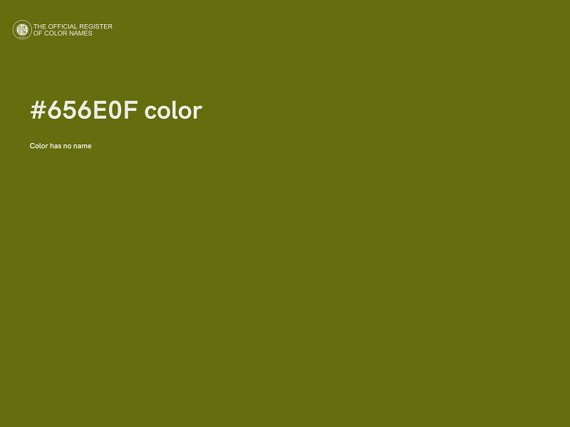 #656E0F color image