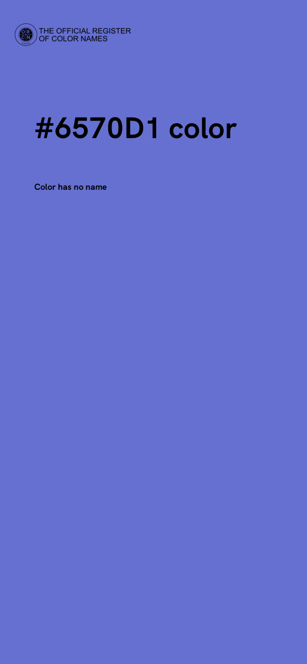 #6570D1 color image