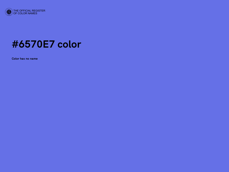 #6570E7 color image