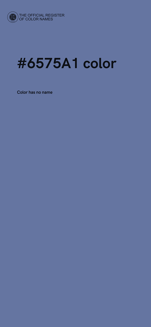 #6575A1 color image