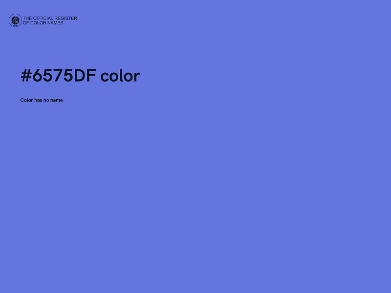 #6575DF color image
