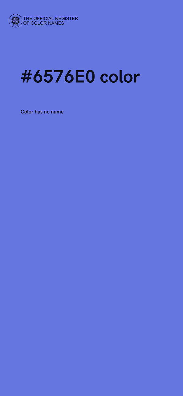 #6576E0 color image
