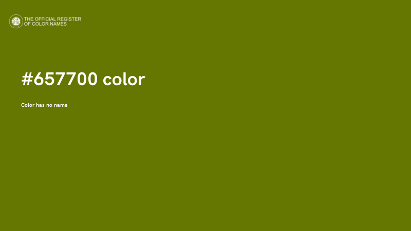 #657700 color image