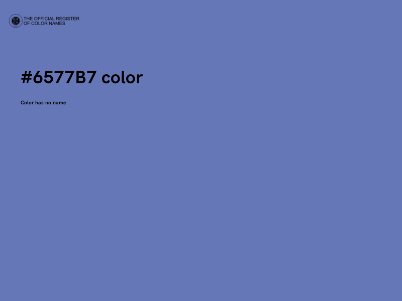#6577B7 color image