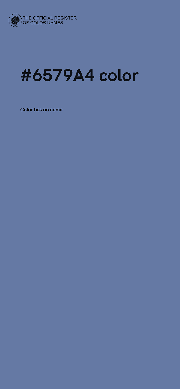 #6579A4 color image