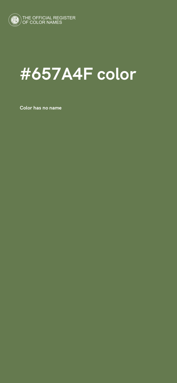 #657A4F color image