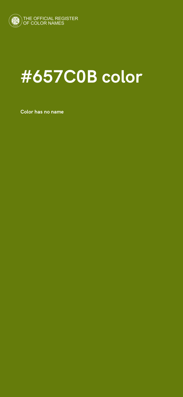 #657C0B color image