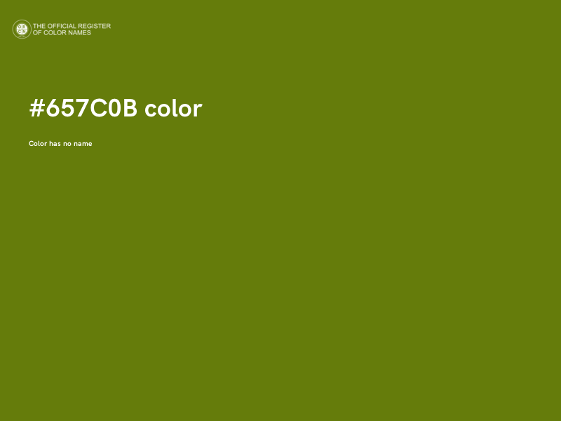 #657C0B color image