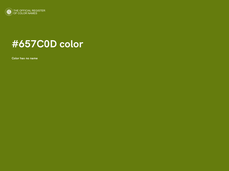 #657C0D color image