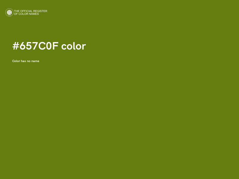 #657C0F color image
