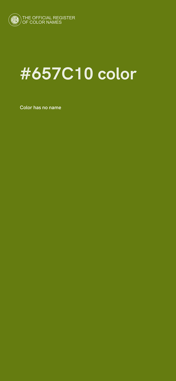 #657C10 color image