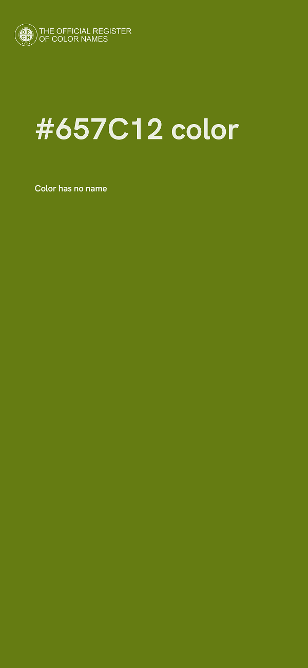 #657C12 color image