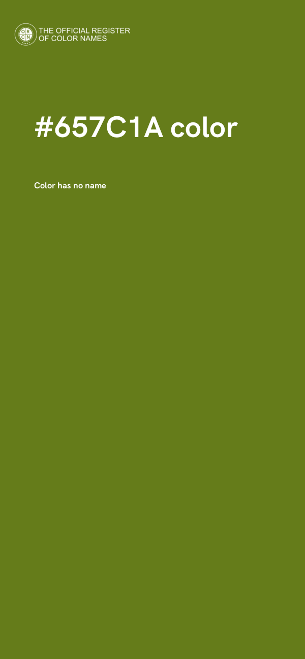 #657C1A color image