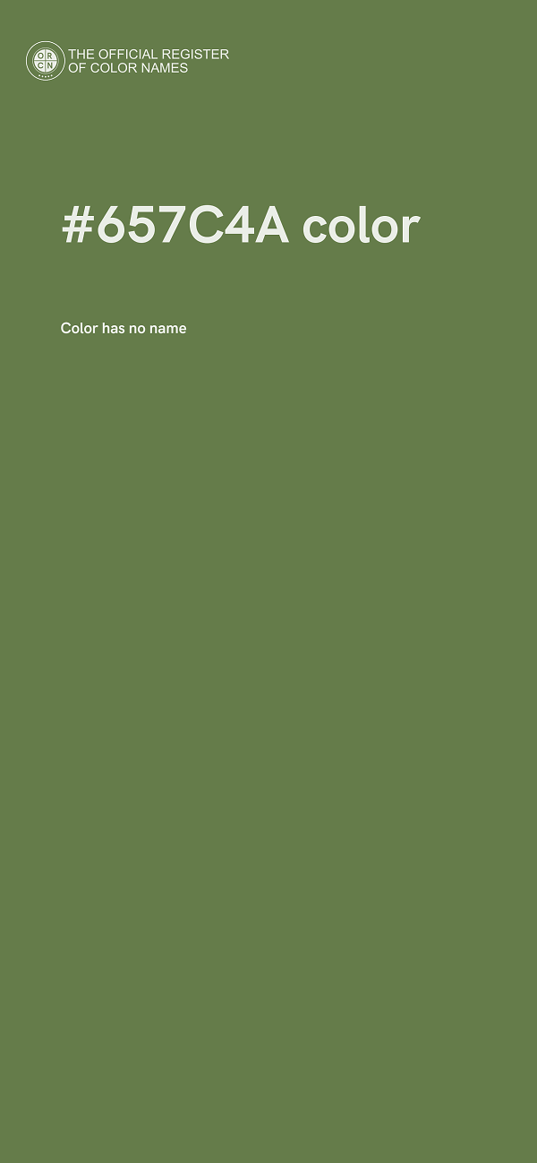 #657C4A color image
