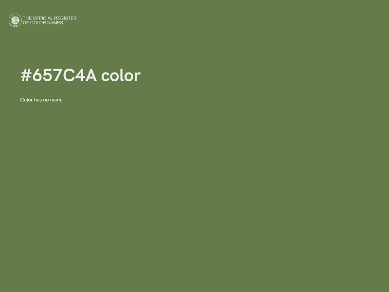 #657C4A color image