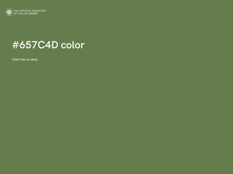 #657C4D color image