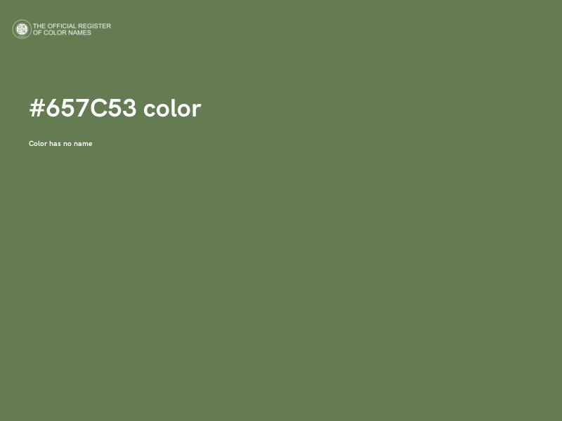 #657C53 color image