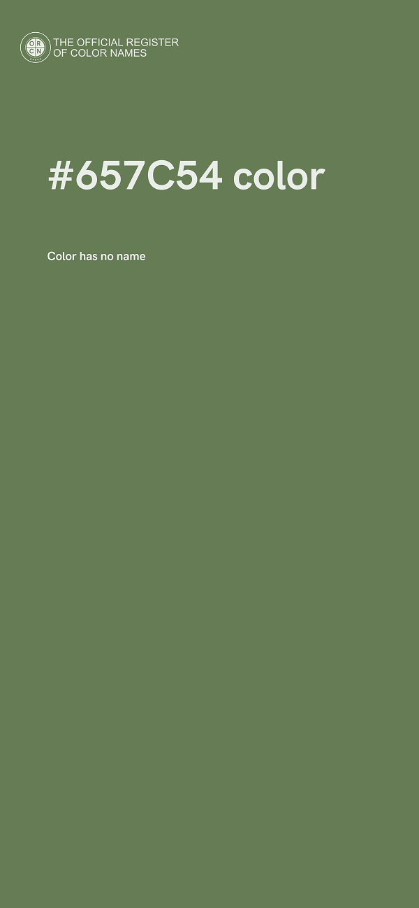 #657C54 color image