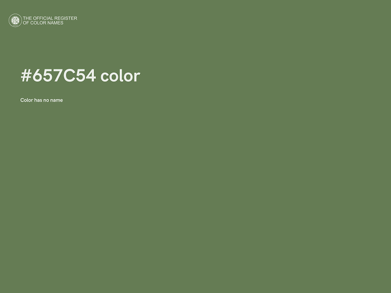 #657C54 color image
