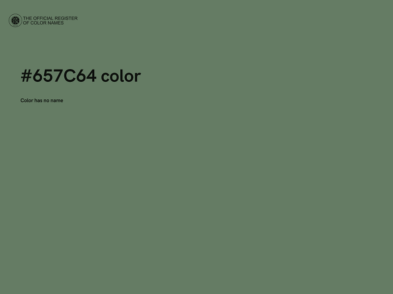 #657C64 color image