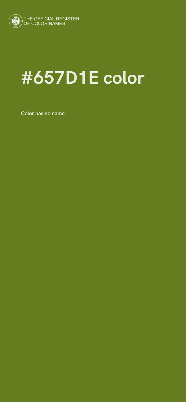 #657D1E color image
