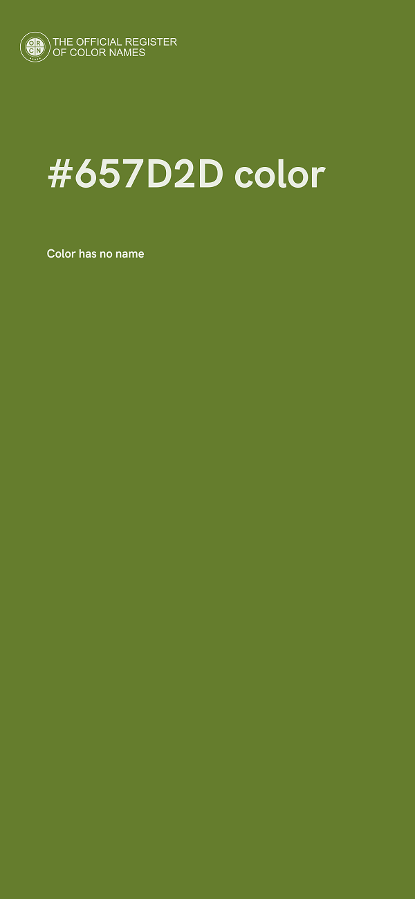 #657D2D color image