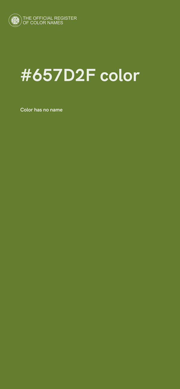#657D2F color image