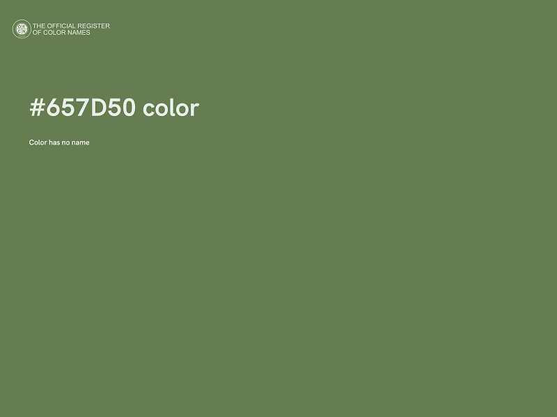#657D50 color image