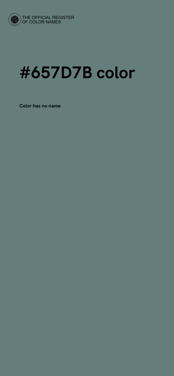 #657D7B color image