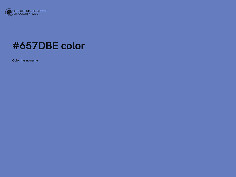 #657DBE color image