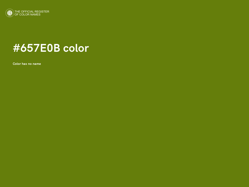 #657E0B color image