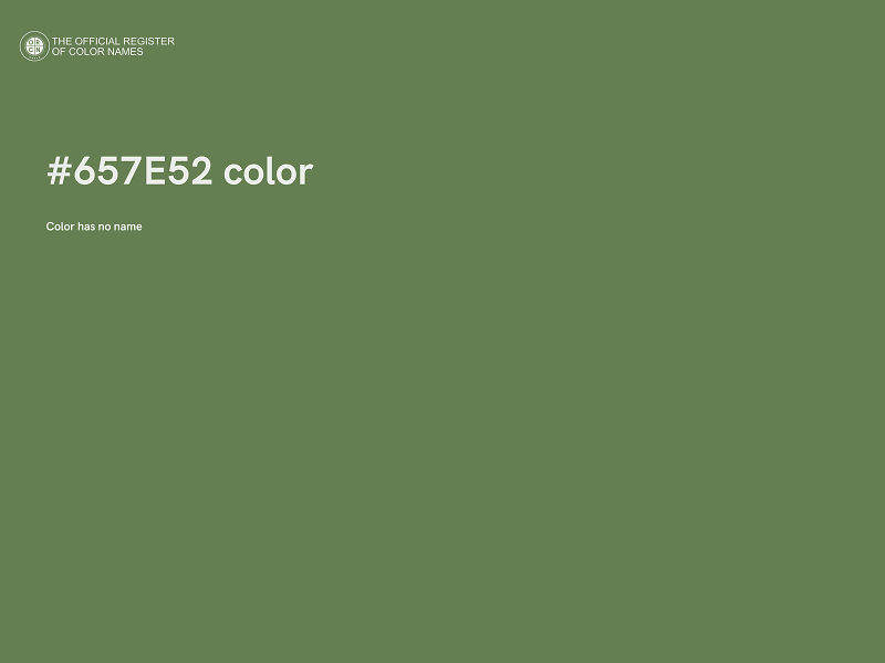 #657E52 color image