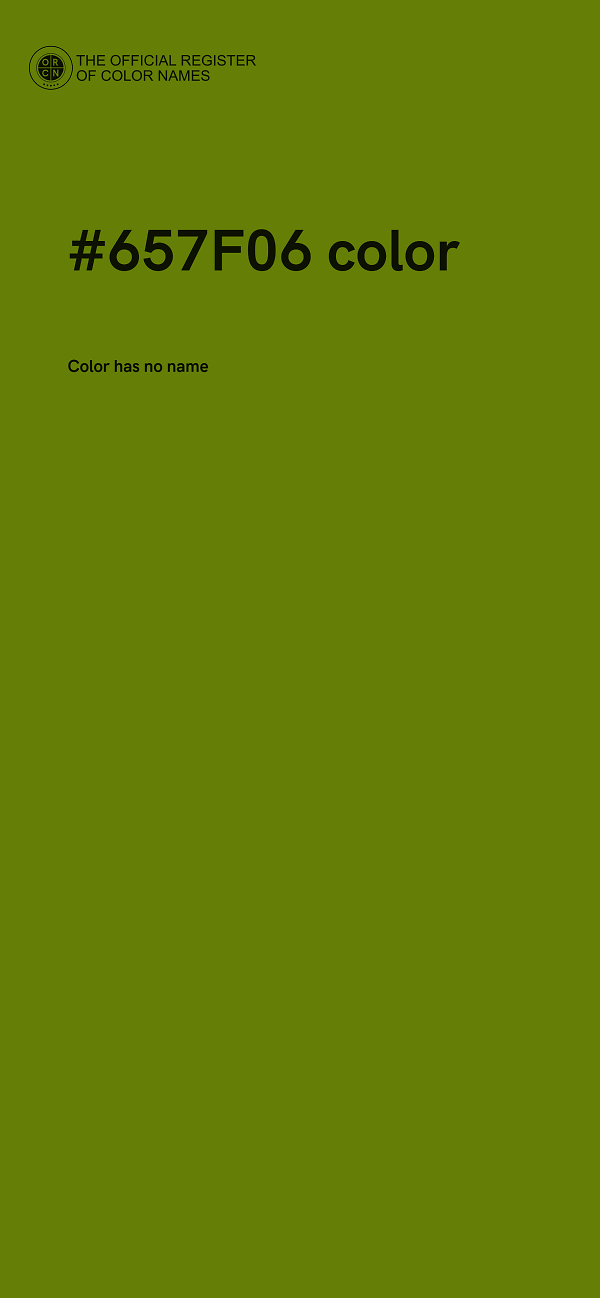 #657F06 color image