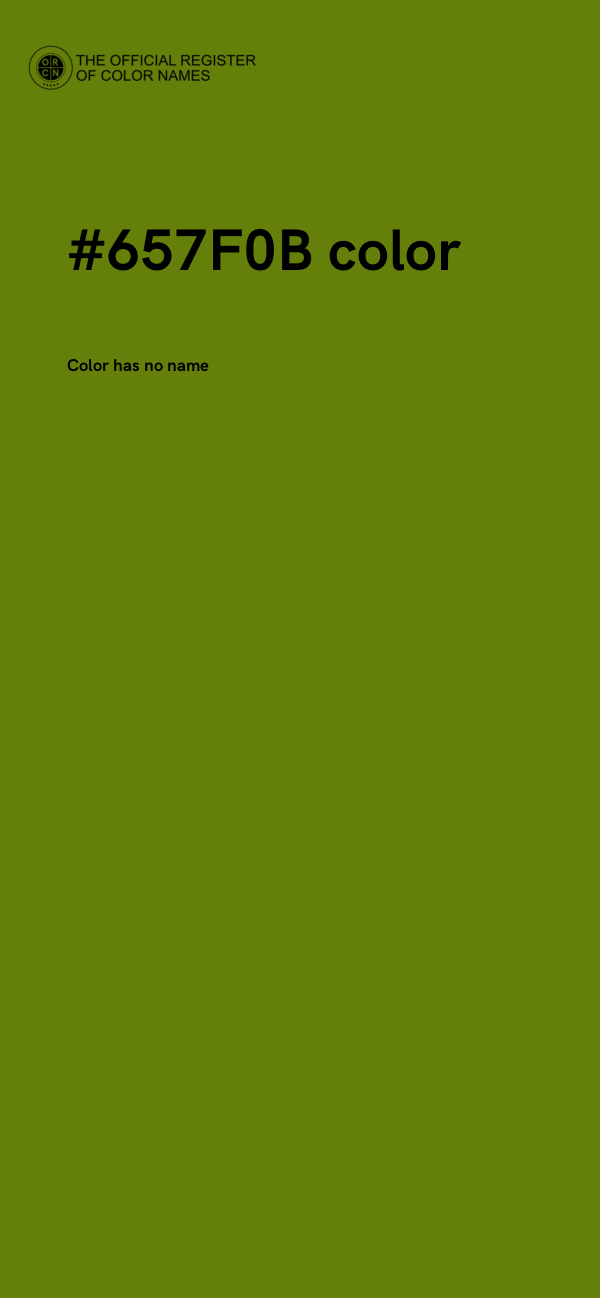 #657F0B color image