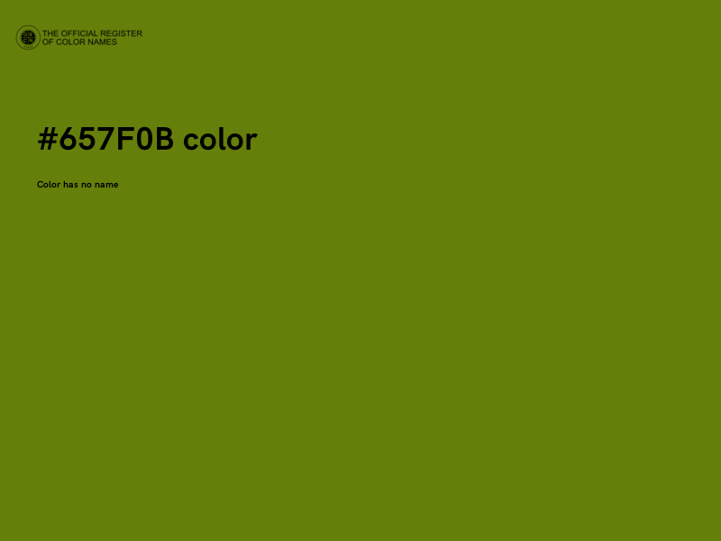 #657F0B color image