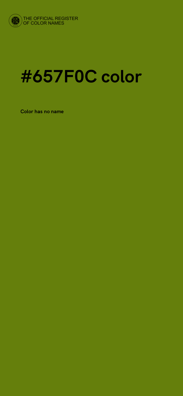 #657F0C color image