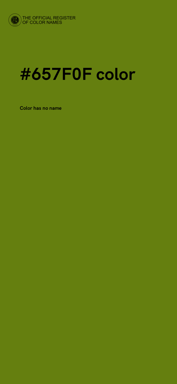 #657F0F color image